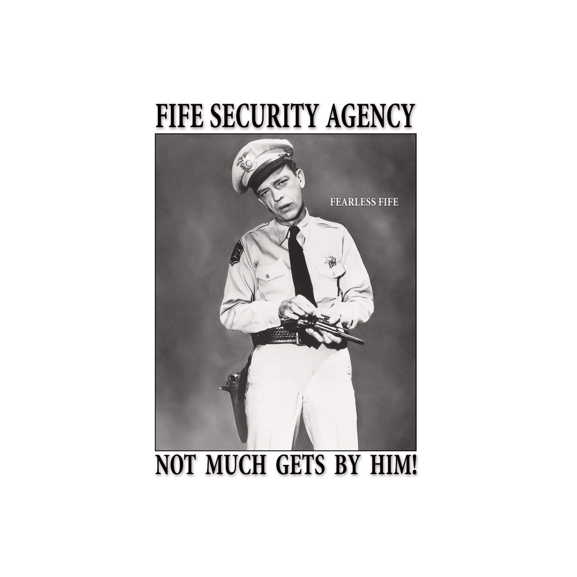 Desperate Enterprises Fife Security Agency Collectible Metal Sign